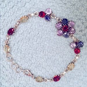 925 Sterling Silver with 19 Stones Bracelet 💕😁